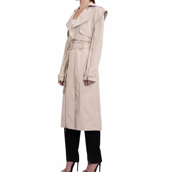 Nonchalant Label Lennox Trench Coat / Skirt  / Cropped Jacket New With Tags - Picture 4 of 8